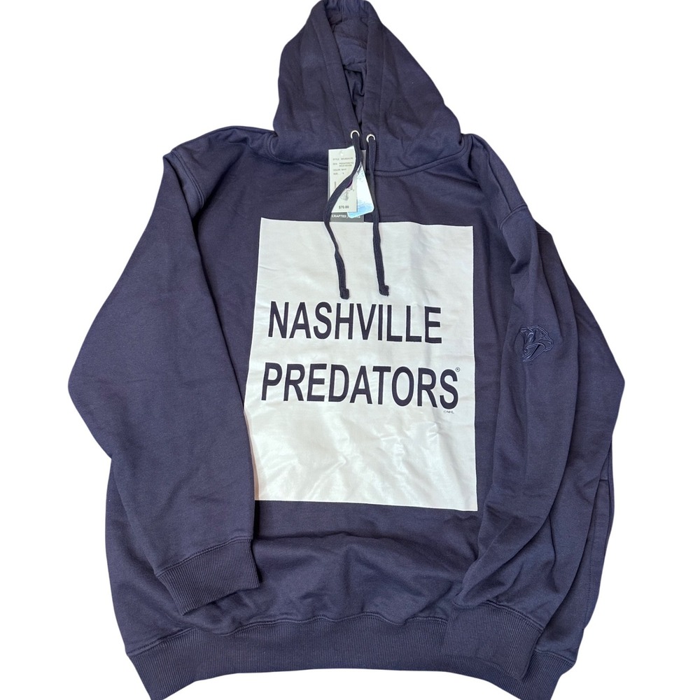 Fanatics Nashville Predators NHL Navy Blue Pullover Hoodie 3XL NHLSQHD-PR NWT